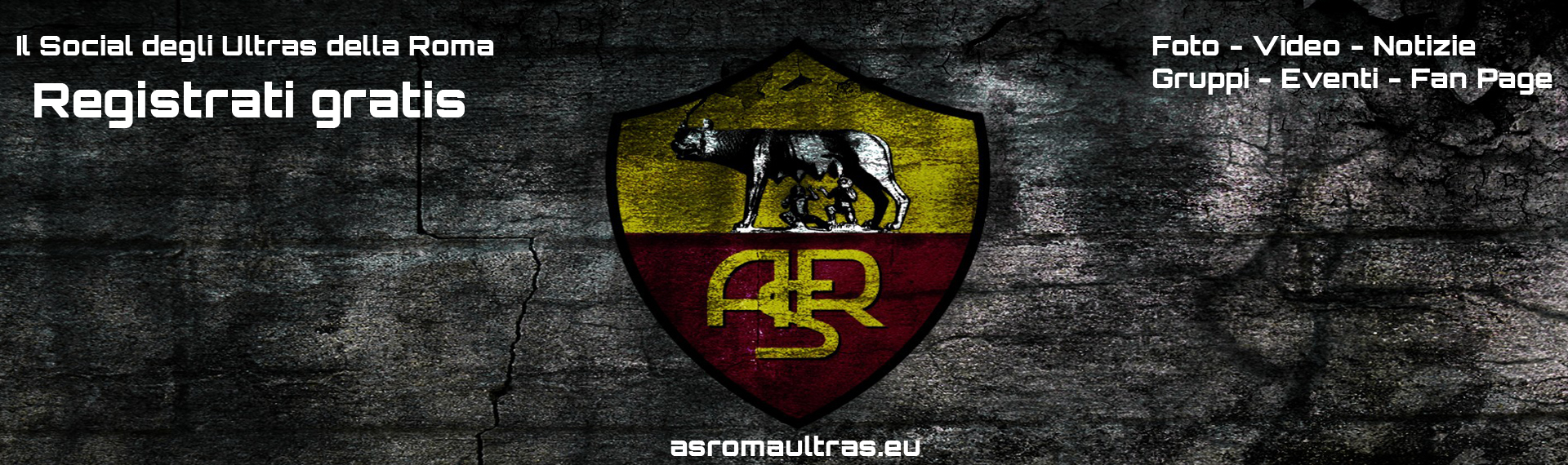 bannernostro2copia Video | As Roma Ultras  Tutti i video dell' as roma , la curva sud, i giocatori, i gol, le partite della roma